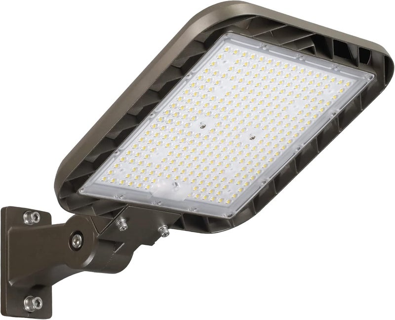 DEMILARE LED Parking Lot Light 200W, 30000LM 5000K Street Light with Dusk Dawn Photocell, Adjustable Arm Mount Shoebox Lights 100-277V, Easy to Install Area Lighting for Yard, Road,ETL Listed - Image 1